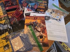 1993 TSR Dungeons & Dragons Dragon Strike Board Game VHS 100% Complete Vintage