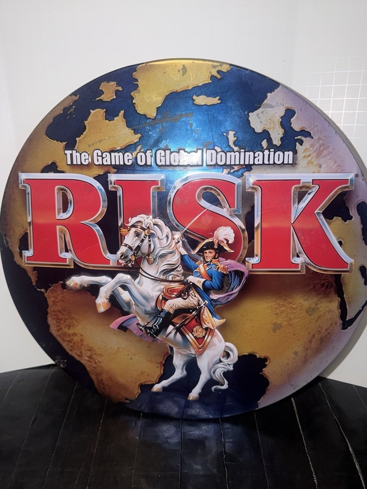 RISK The Game Of Global Domination In Collector’s Round Metal Tin