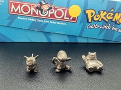 1999 Pokémon MONOPOLY Metal Character Figures Game Pieces – Nintendo Pewter