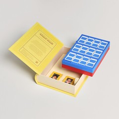 Guess Who? Vintage Bookshelf Edition Board Game in Linen Book Case WS Game Co