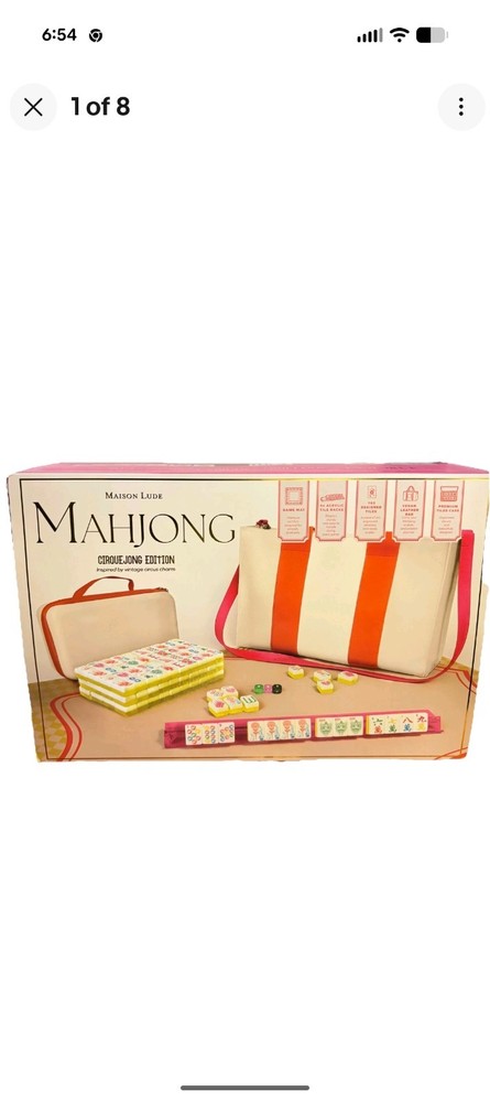 Maison Lude Mahjong CirqueJon Edition Deluxe Acrylic 160 Tile Set NISB