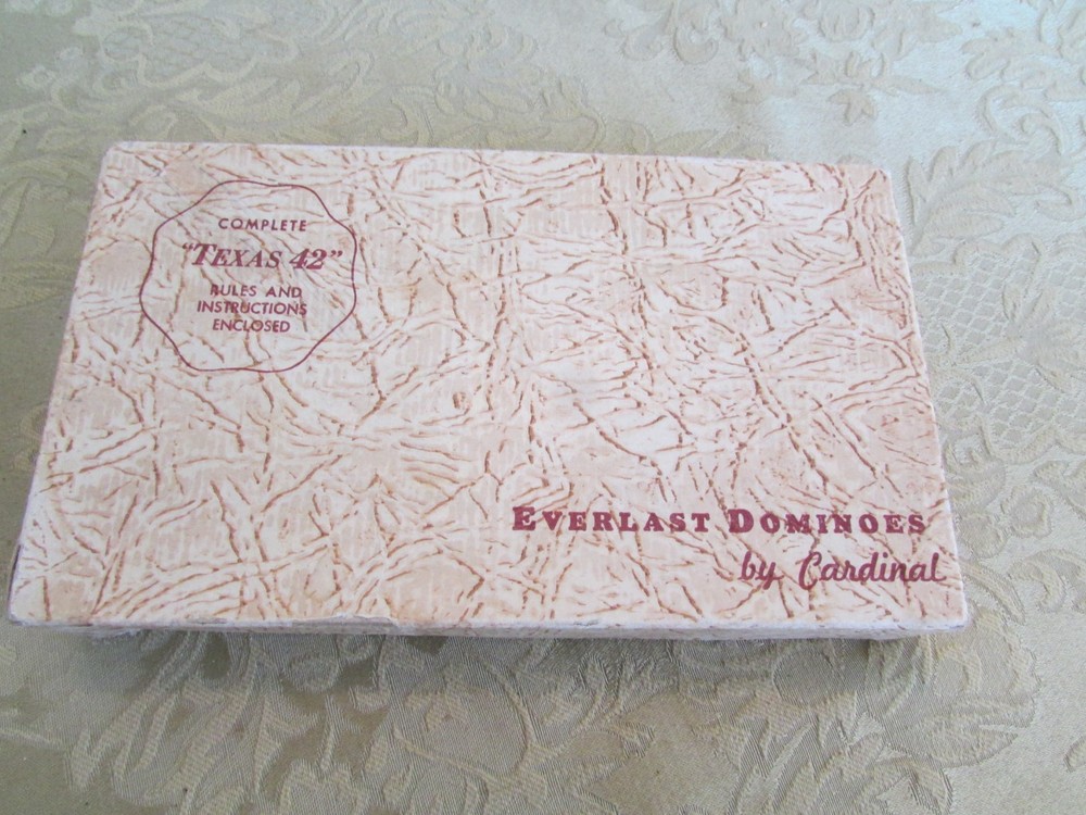 Everlast Dominoes by Cardinal “Texas 42” Domino Game No. 5544 Extra Thick
