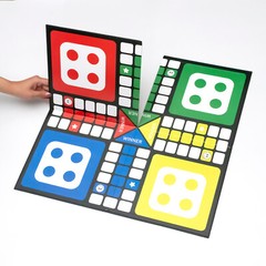 Premium Ludo Board Game Quad-Fold 20″x20″ Size Family Fun