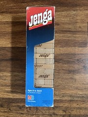 Vintage 1986 1995 Classic Jenga Wood Block Game Milton Bradley