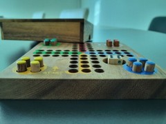 Wooden Ludo Pachisi Strategy Fun Traditional Travel Board Game 14x14cm 6х6″