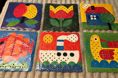 RAVENSBURGER STECKMOSAIK PEG BOARD ACTIVITY SET-GUC!