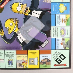 Monopoly The Simpsons Edition Board Game Electronic Cash 2009 Board Only