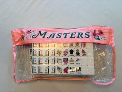 Mahjong GOLF Club New 160 Tiles, Mat, Dice, Dice Bag, Mat Bag. RARE Set Masters