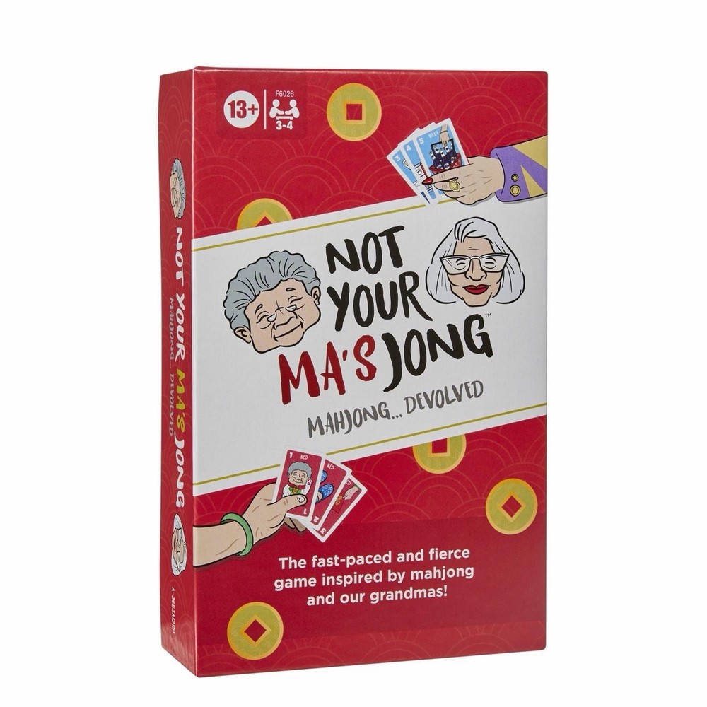 Not Your Ma’s Jong Party Card Game Hasbro Gaming Fast Paced Mahjong New
