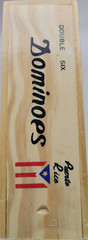 Double Six Puerto Rico Dominoes Game in Set of 28 Wooden Box Size 2″X3/4″X1/4″