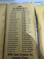 VTG 1978 APBA Pro Bowling Board Game w/8 Bowler Card Sets See Description