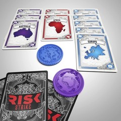 Risk Strike – Quick Strategy Game for 2-5 Players, Ages 10+, 20-Min Play