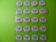 Pogs COCA COLA * Set of 40 * 1995 * Sheets included * Very Nice Set * Coke