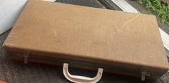 Vintage Mahjong Board Game Set with Extra Tiles Padded Carrying Case