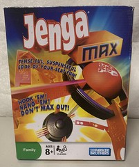 Parker Brothers Jenga Max Ages 8+ Family Game 2+ Players 2009 Fun!