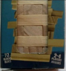 Tumbling Tower Game- 72 Wooden Blocks 2-4 Players Mini Travel Style Classic Fun!