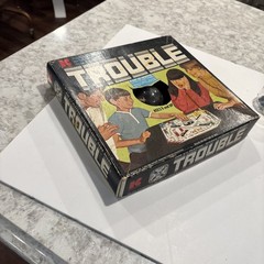 Vintage 1965 Trouble Board Game Kohner Bros No 310 Pop-O-Matic Missing Pieces