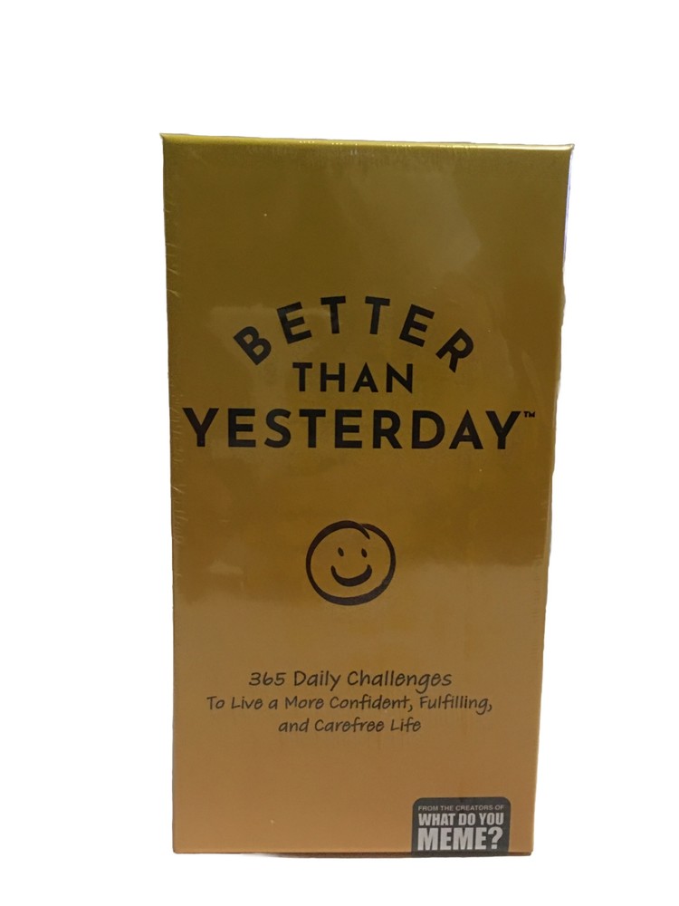 What Do You Meme? Better Then Yesterday Self Help 365 Daily Challenges Game
