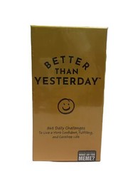 What Do You Meme? Better Then Yesterday Self Help 365 Daily Challenges Game