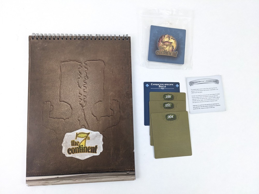 The 7th Continent 2nd Edition Upgrade Pack + Cartographers Notebook KICKSTARTER