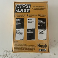 First & Last Drinking Card Board Game Hunch Studios 2021 Buzzed New Sealed