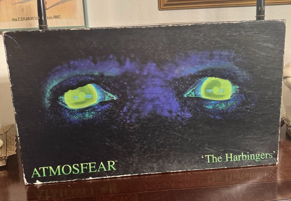 Vintage 1995 Mattel Atmosfear The Harbingers Horror VHS Board Game Near Complete