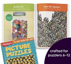 HIGHLIGHTS Kids Activity Puzzle Book Set 4 Fun Books Mazes Word Games Brain, NEW