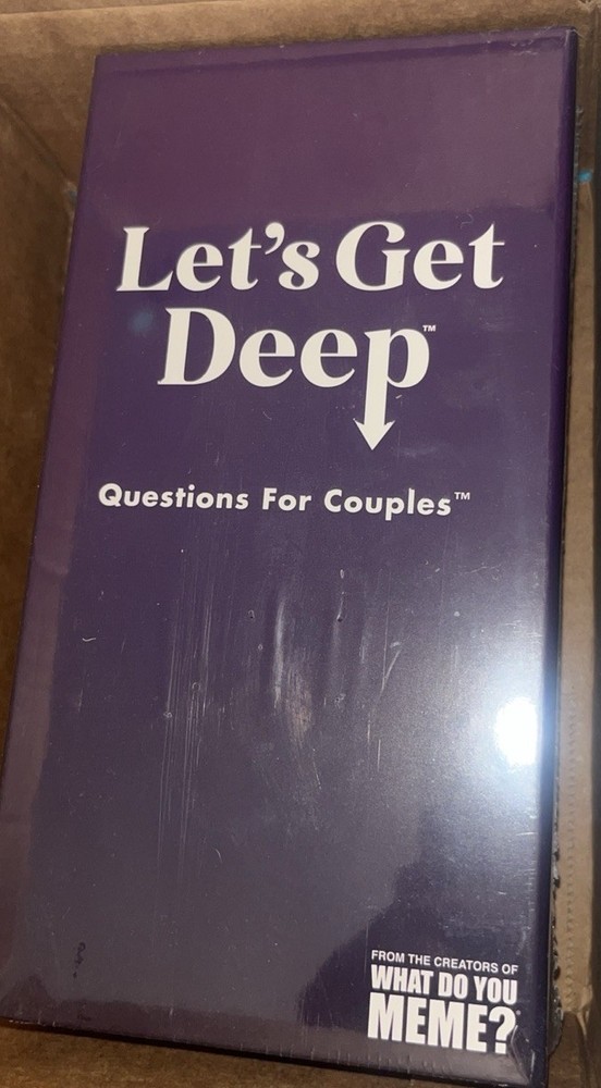 Let’s Get Deep Adult Party Game by What Do You Meme? Questions for Couples NEW