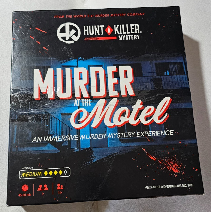 Hunt A Killer Murder at The Motel Mystery Game 2023 Open Box – 100% Complete