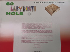 Sterling Games 60 Hole Wooden Labyrinth Game Complete