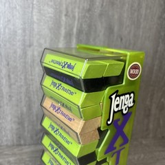 Jenga Xtreme COMPLETE Parker Brothers 2003 Tower Building Game Blocks Green