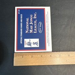 2009 National Mah Jongg League Card Rules Game Hands Standard EXCELLENT