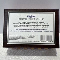 Ridley’s Games Room Movie Buff Quiz Card Game Complete Set B5