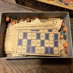 Rare 1931 All-Fair Toys And Games “Playboy Lotto” #506 Bingo Style Game Complete