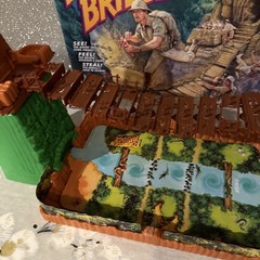 1992 Forbidden Bridge Board Game Milton Bradley Tested WORKING Vintage Rare HTF