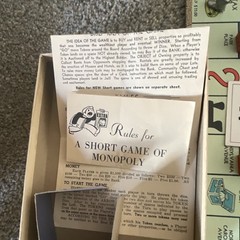 1940S Or 50 Monopoly Game It Appears To Be Complete Lots Of Fun For Everyone