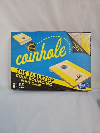 New Hasbro Coinhole Tabletop Coin-bouncing Party Game. C3810. Fun Tiny Cornhole.