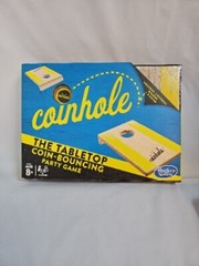New Hasbro Coinhole Tabletop Coin-bouncing Party Game. C3810. Fun Tiny Cornhole.