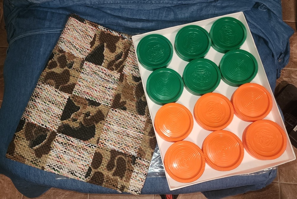 Floor/Table Top Checkers Game + Tic Tac Toe NEW