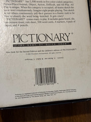Pictionary 1985 First Edition Board Game Original Box Classic Drawing Game