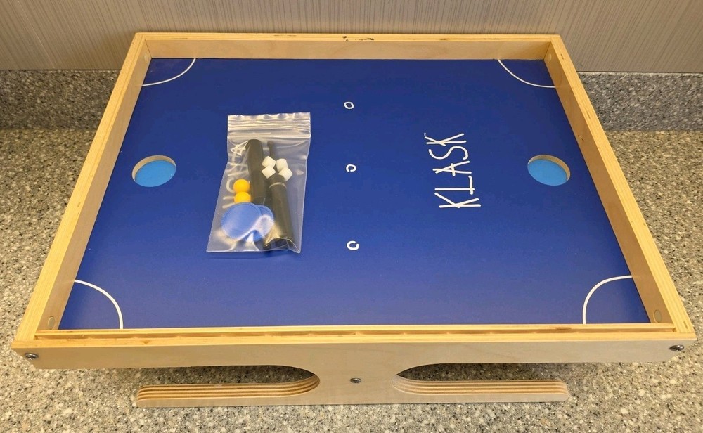 Klask Game Magnetic Skill Wooden 182 2016 Competo Buffalo No Instructions Or Box