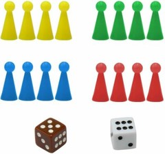 👇❤️💪🧠Magnetic Ludo Traditional Travel Board Brain Game 25 X 25 cm Parchis New