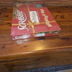 2011 Scrabble Holiday Edition Crossword Game Hasbro – New Sealed