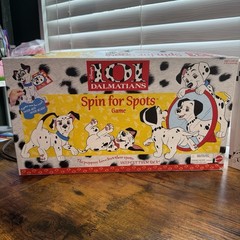 1996 Disney 101 Dalmatians Spin for Spots Mattel Board Game Vintage-Complete