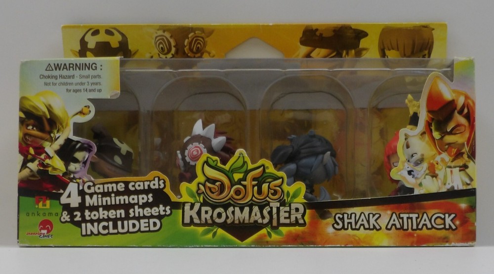 Dofus Krosmaster Set #08 Shak Attack COMPLETE IN BOX 4x miniatures
