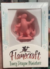 Flamecraft Pink Fancy Dragon Miniature w/ Tokens Kickstarter Promo New