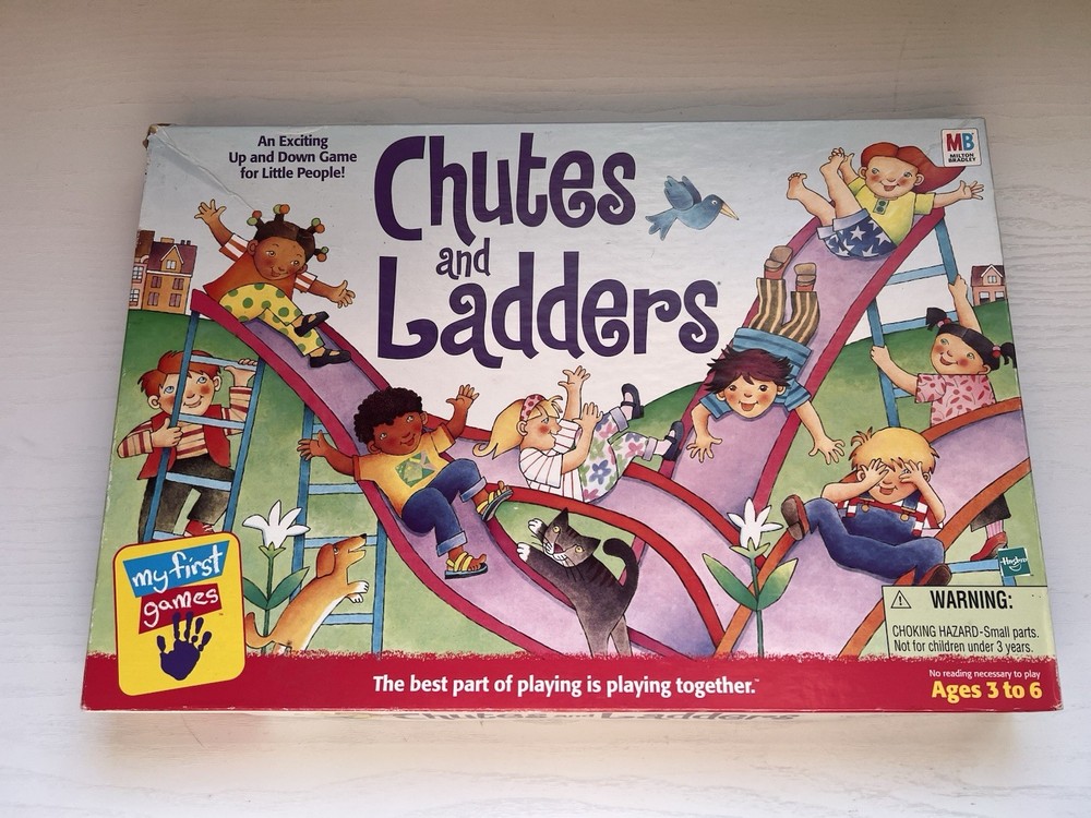 ⭐️Vintage 1999 Milton Bradley Hasbro Chutes And Ladders Board Game USA ⭐️