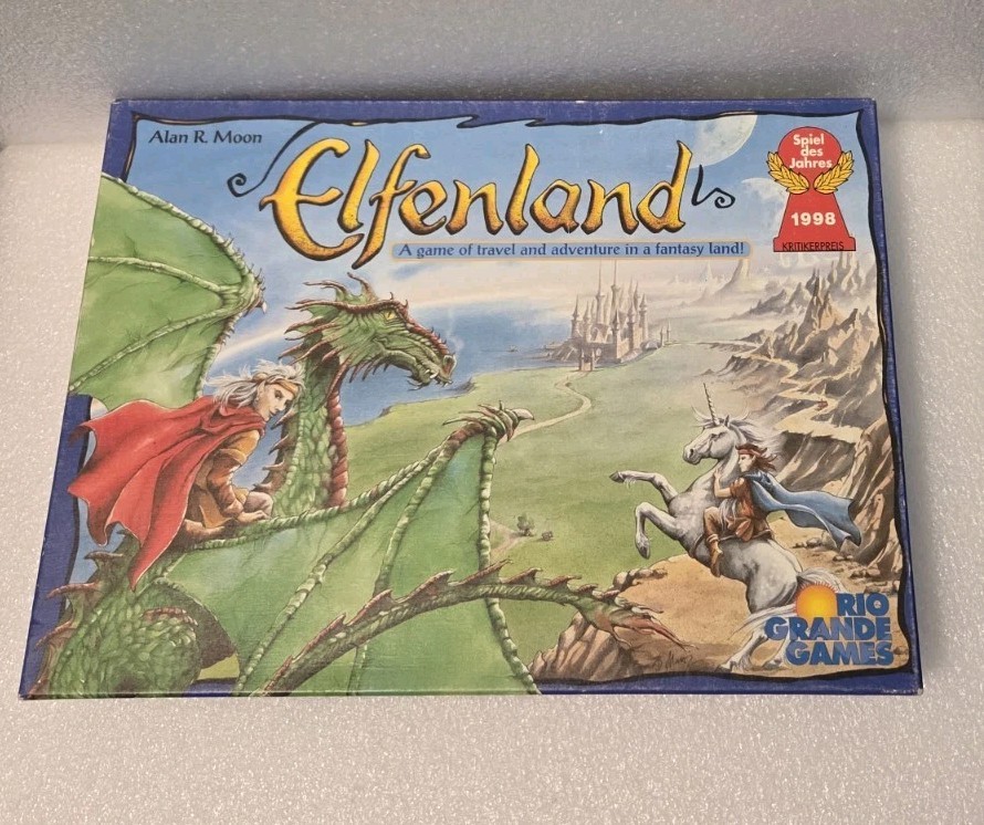 Vintage Rio Grande Games Amigo ELFENLAND Fantasy Board Game Elves Complete