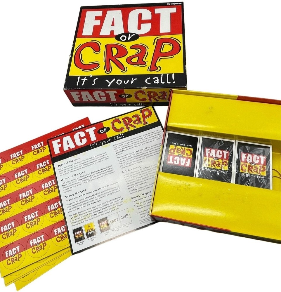 Imagination game FACT or CRAP it’s your call 2006 ages 8 to adult 3 to 8 READ