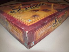 Scrabble Deluxe Collector’s Edition Rotating Turntable Crossword Game #4034